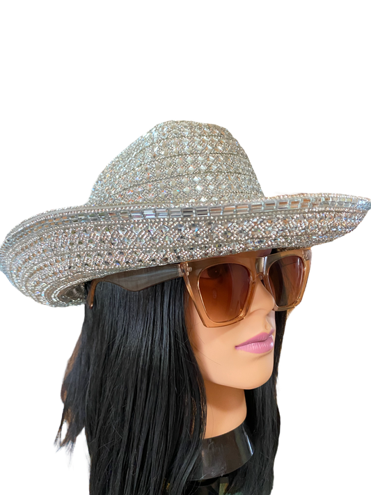 Beautifully Handcrafted Crystal Rhinestone Cowboy Hat